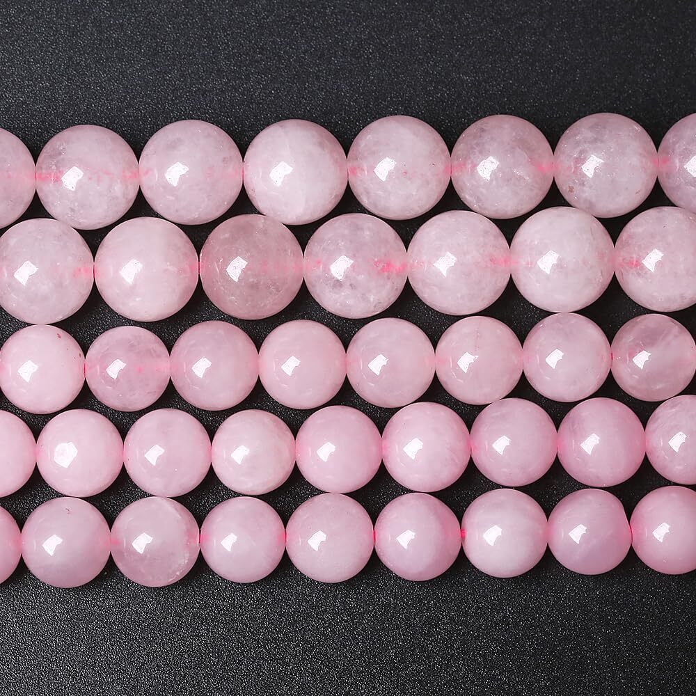 3079 90pcs 8MM Natural Rose Quartz Stone Energy Healing Beads Round Loose